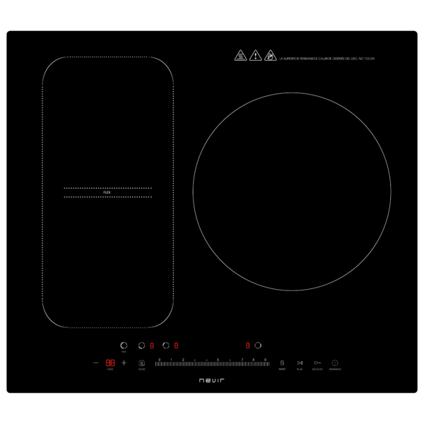 Placa inducción Flex Nevir 3 fuegos