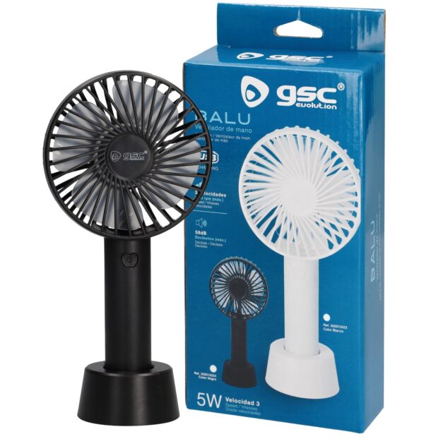 Mini ventilador de mano recargable USB