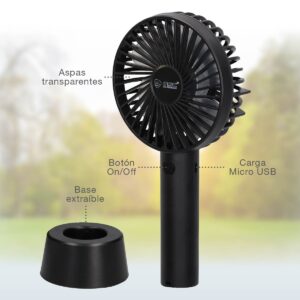 Mini ventilador de mano recargable USB
