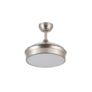 Ventilador de techo aspas retráctiles Niquel