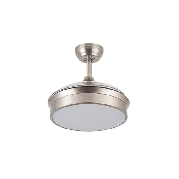 Ventilador de techo aspas retráctiles Niquel